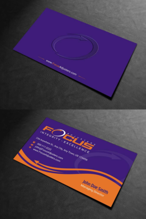Business Card Design by INDIAN_Ashok for Fort Orange Claim Service, Inc. | Design: #26536262