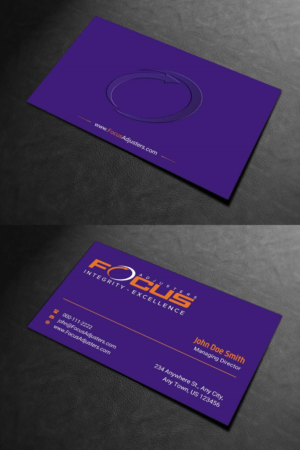 Business Card Design by INDIAN_Ashok for Fort Orange Claim Service, Inc. | Design: #26536264