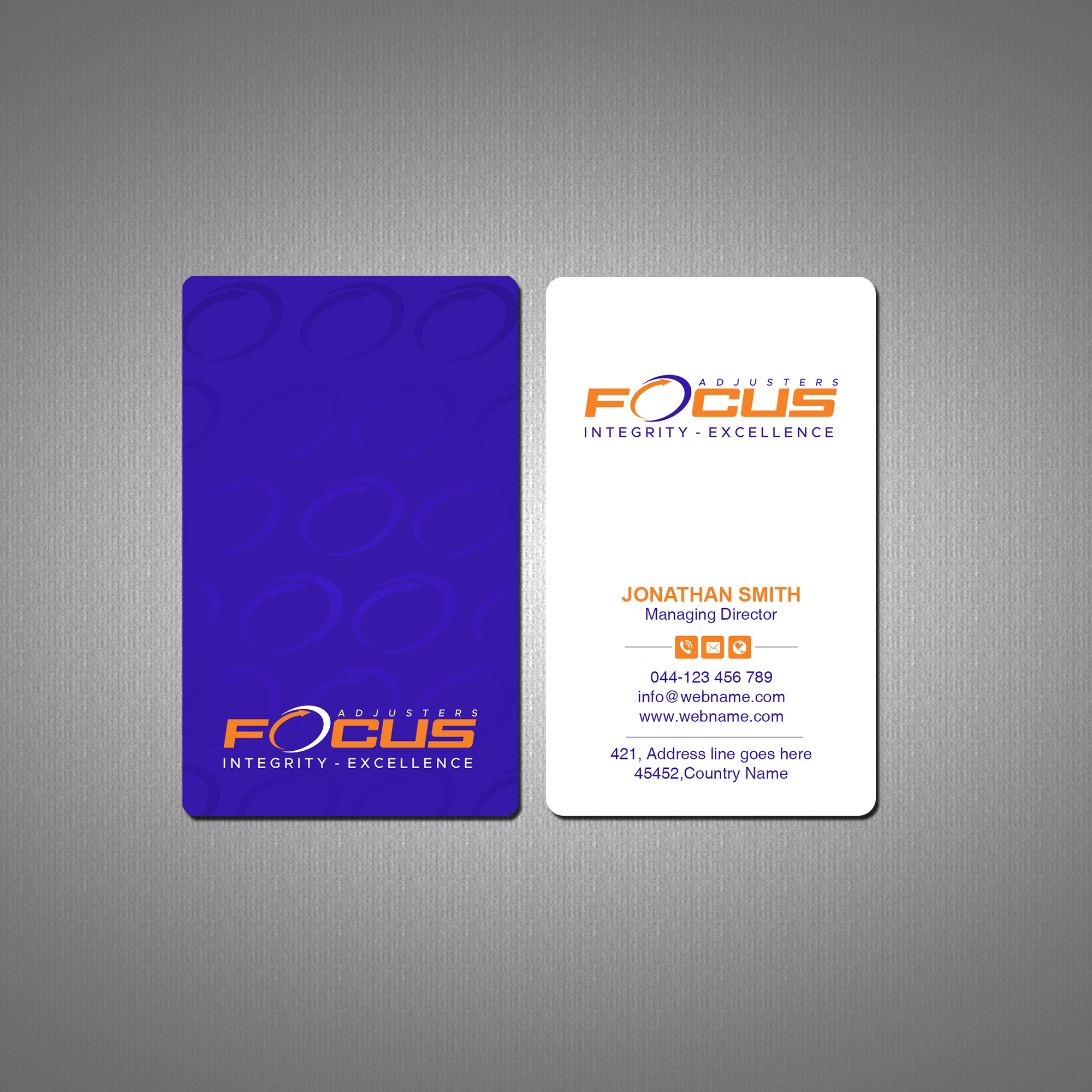 Business Card Design by Creations Box 2015 for Fort Orange Claim Service, Inc. | Design #26546439
