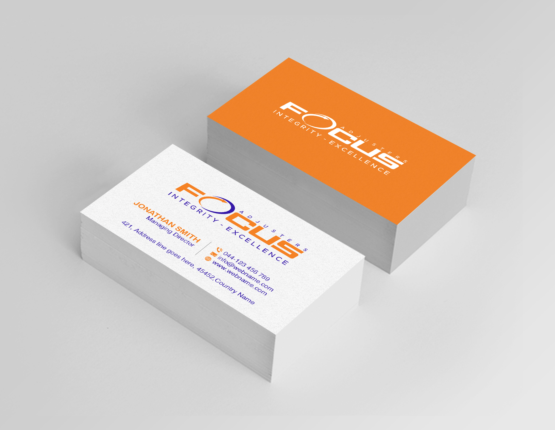 Business Card Design by Creations Box 2015 for Fort Orange Claim Service, Inc. | Design #26546446
