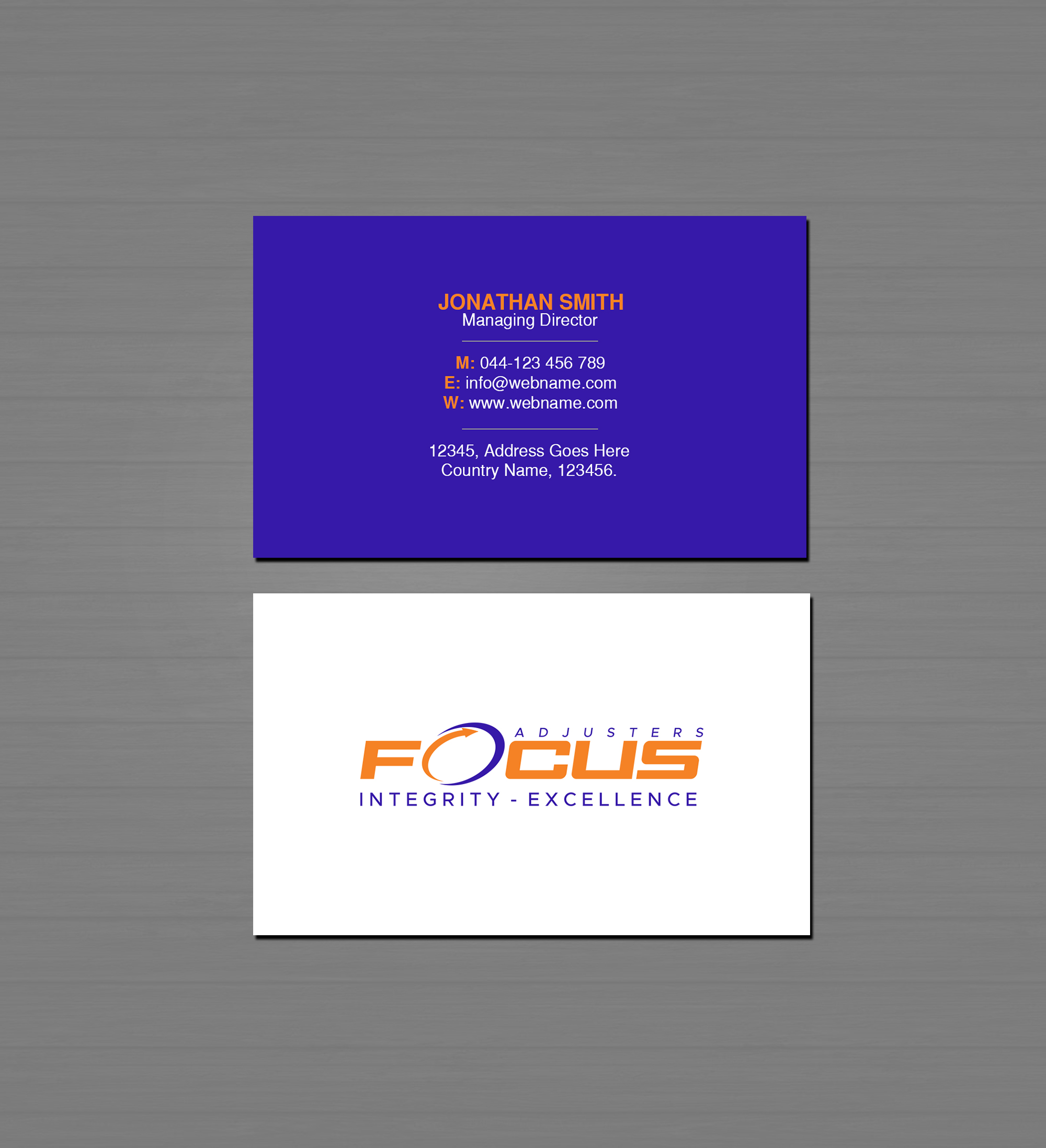 Business Card Design by Creations Box 2015 for Fort Orange Claim Service, Inc. | Design #26546453