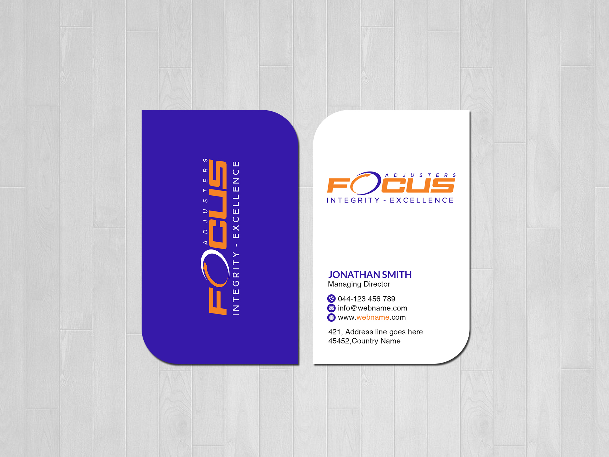 Business Card Design by Creations Box 2015 for Fort Orange Claim Service, Inc. | Design #26546457