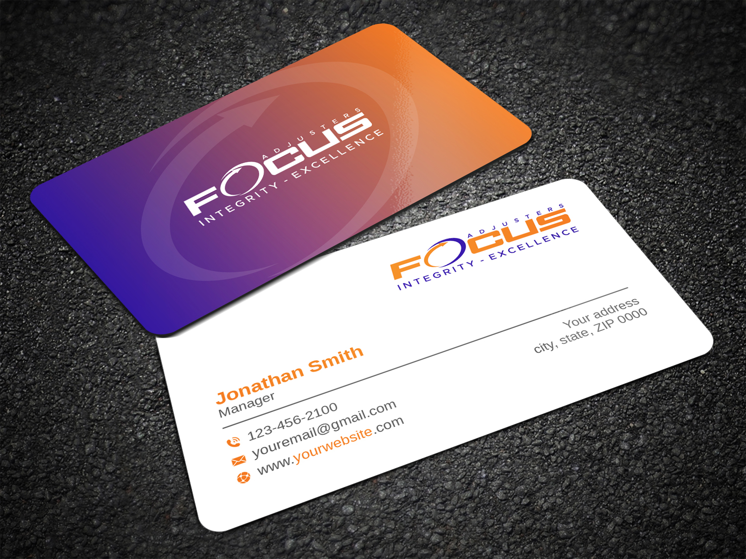 Business Card Design by LAXMI DESIGNHUB for Fort Orange Claim Service, Inc. | Design #26536937