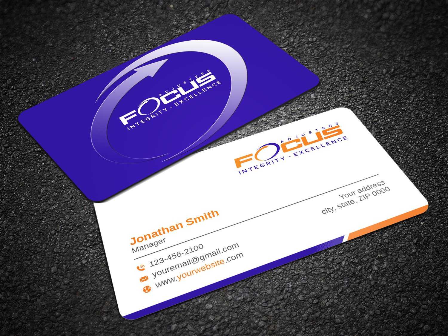 Visitenkarten-Design von LAXMI DESIGNHUB für Fort Orange Claim Service, Inc. | Design #26536947