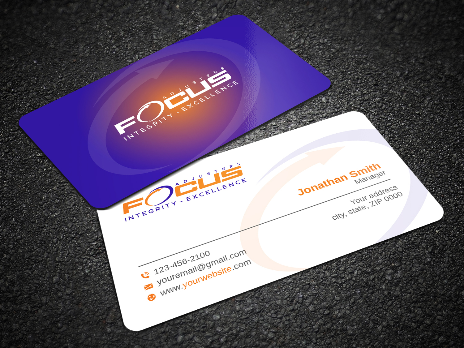 Business Card Design by LAXMI DESIGNHUB for Fort Orange Claim Service, Inc. | Design #26536949