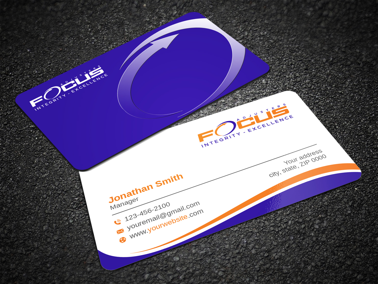 Visitenkarten-Design von LAXMI DESIGNHUB für Fort Orange Claim Service, Inc. | Design #26536954