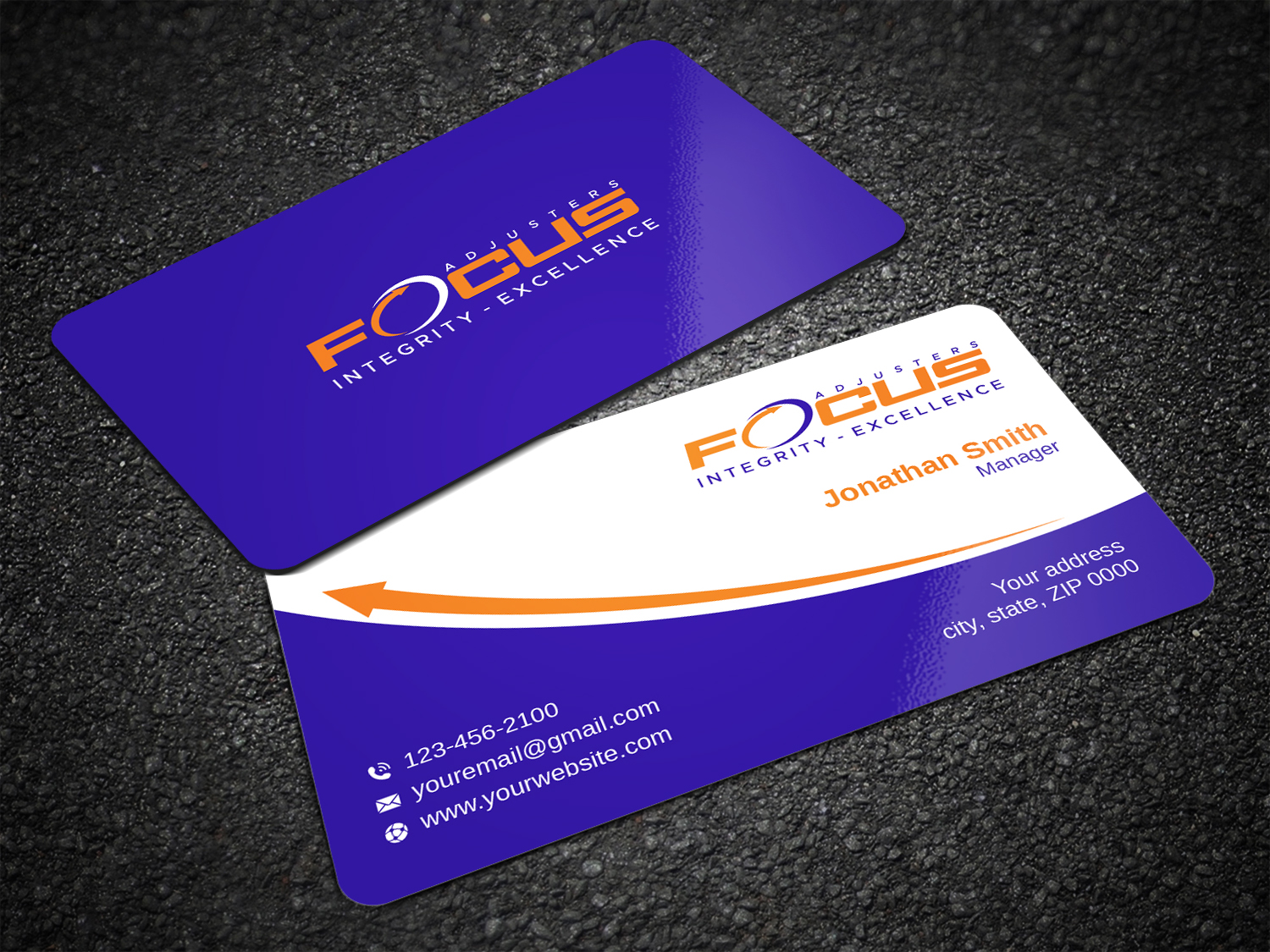 Business Card Design by LAXMI DESIGNHUB for Fort Orange Claim Service, Inc. | Design #26536955