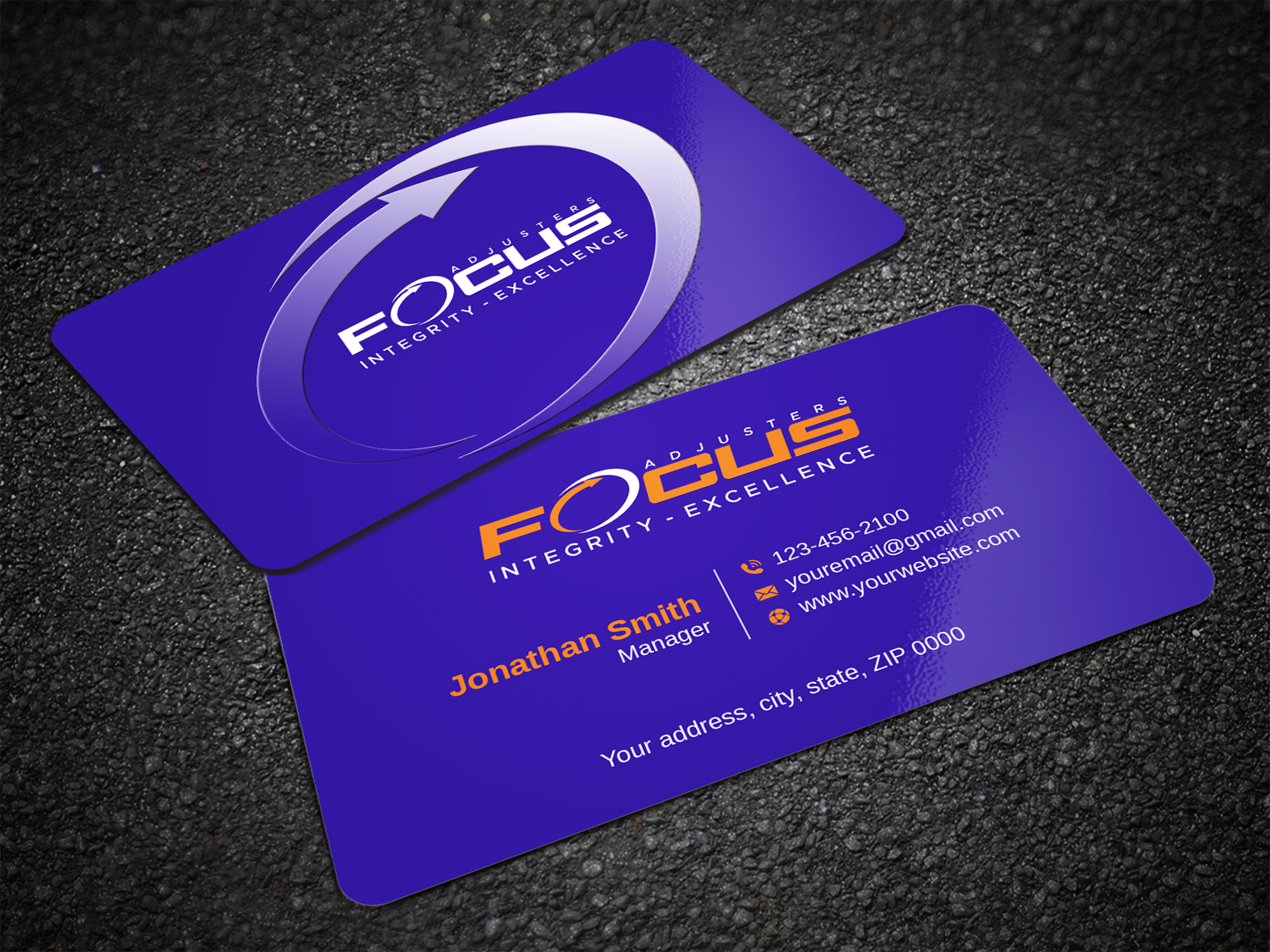Business Card Design by LAXMI DESIGNHUB for Fort Orange Claim Service, Inc. | Design #26536962