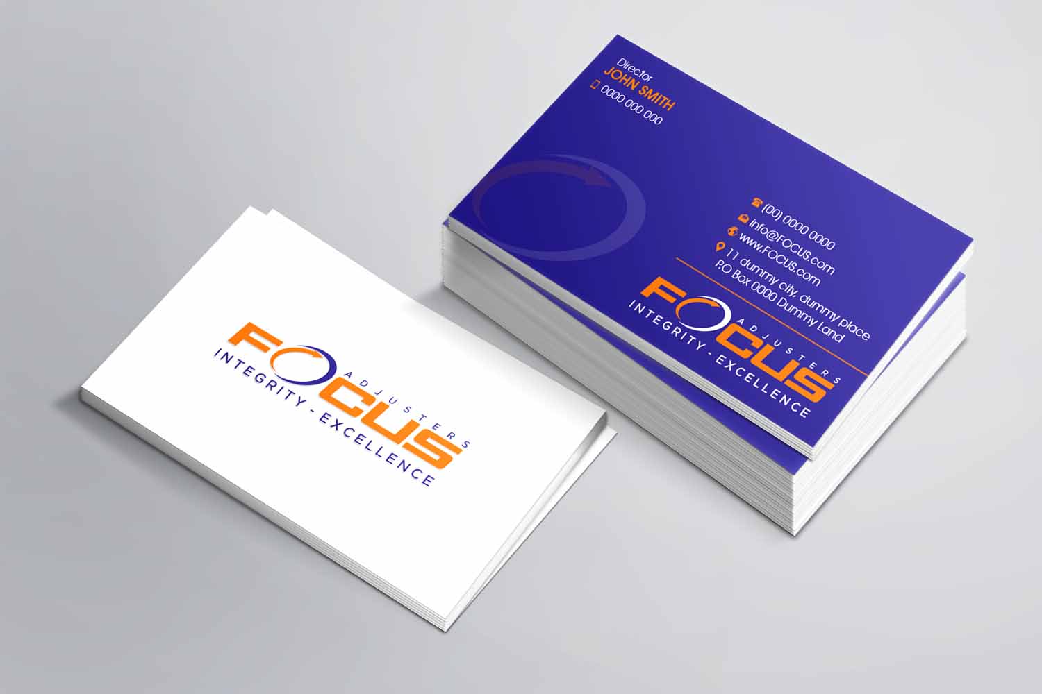 Visitenkarten-Design von Magic of Art für Fort Orange Claim Service, Inc. | Design #26536388