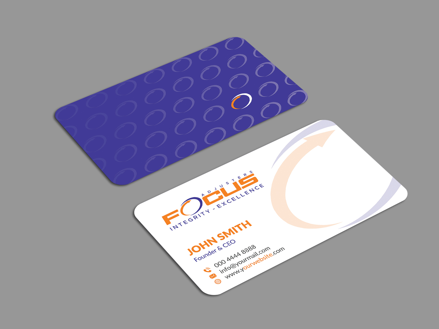 Business Card Design by Musa. A for Fort Orange Claim Service, Inc. | Design #26536662