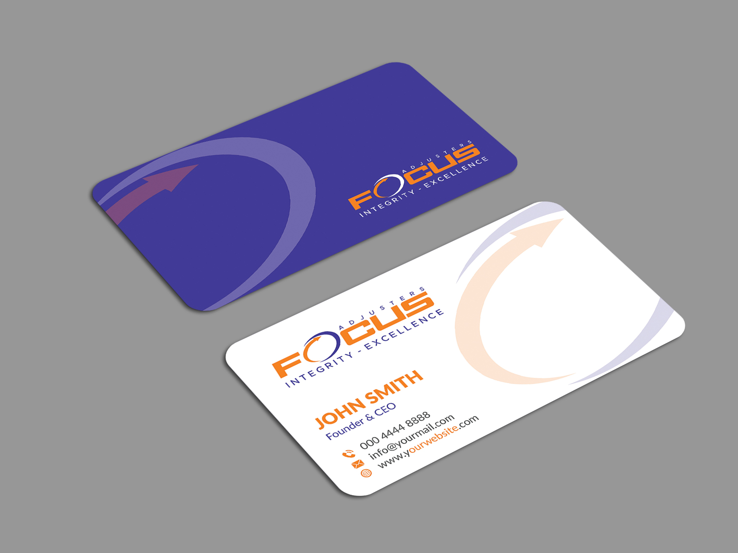 Business Card Design by Musa. A for Fort Orange Claim Service, Inc. | Design #26536664