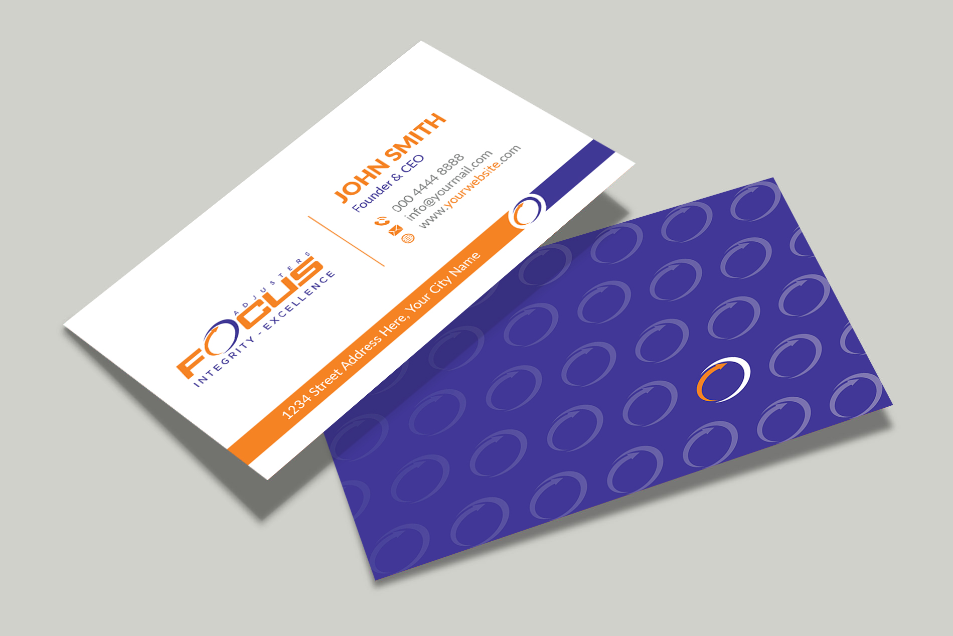 Design de Carte de Visite par Musa. A pour Fort Orange Claim Service, Inc. | Design #26536669