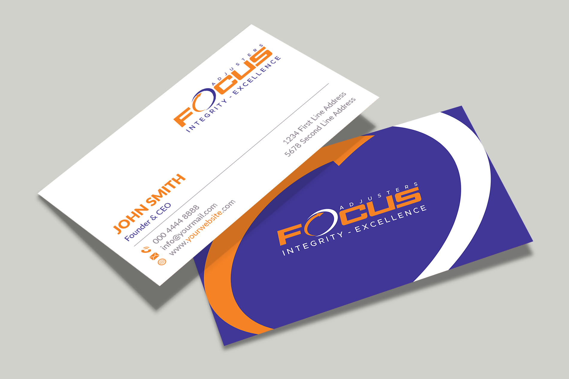 Design de Carte de Visite par Musa. A pour Fort Orange Claim Service, Inc. | Design #26536672