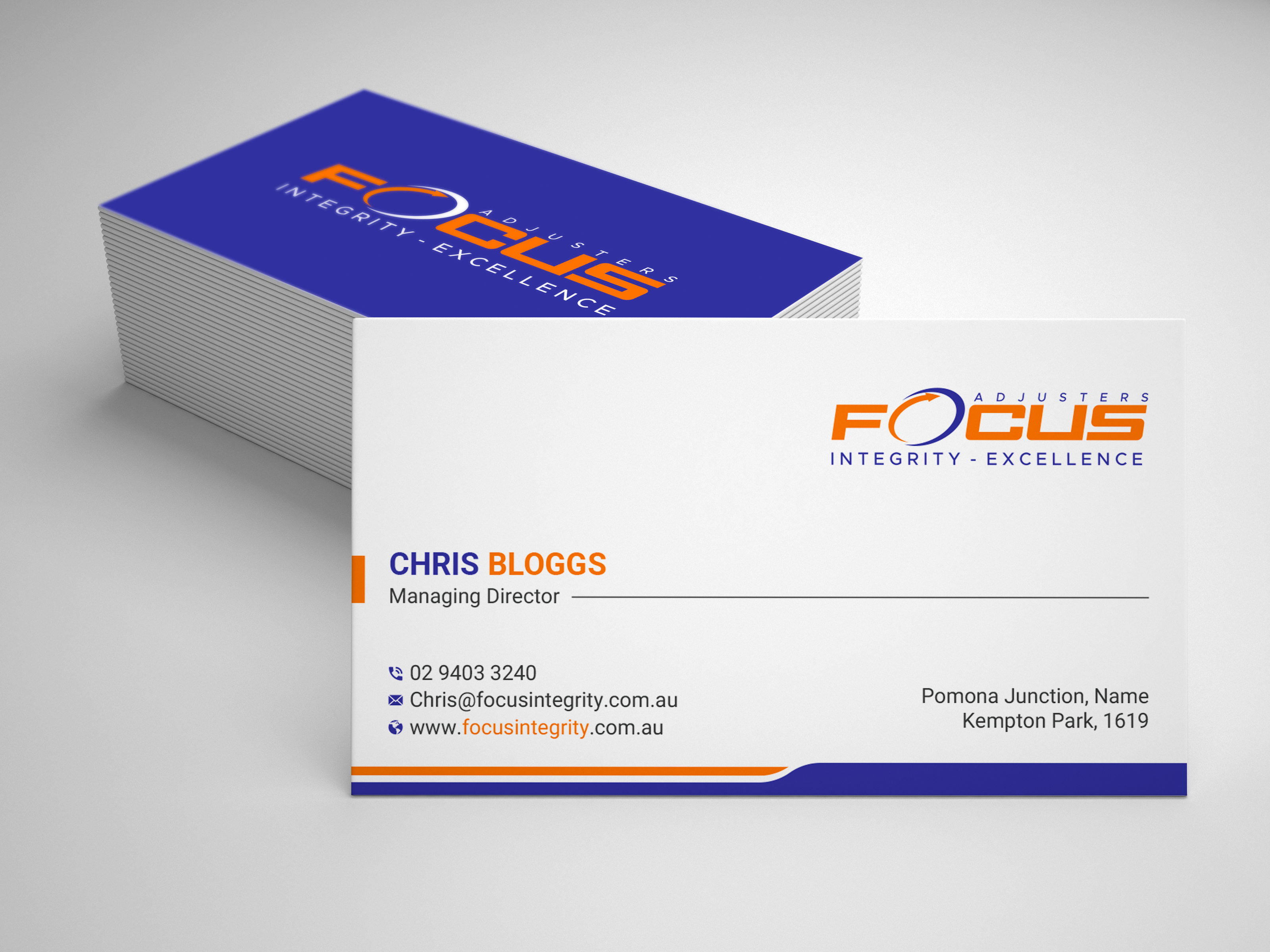 Design de Carte de Visite par Uttom 2 pour Fort Orange Claim Service, Inc. | Design #26537238