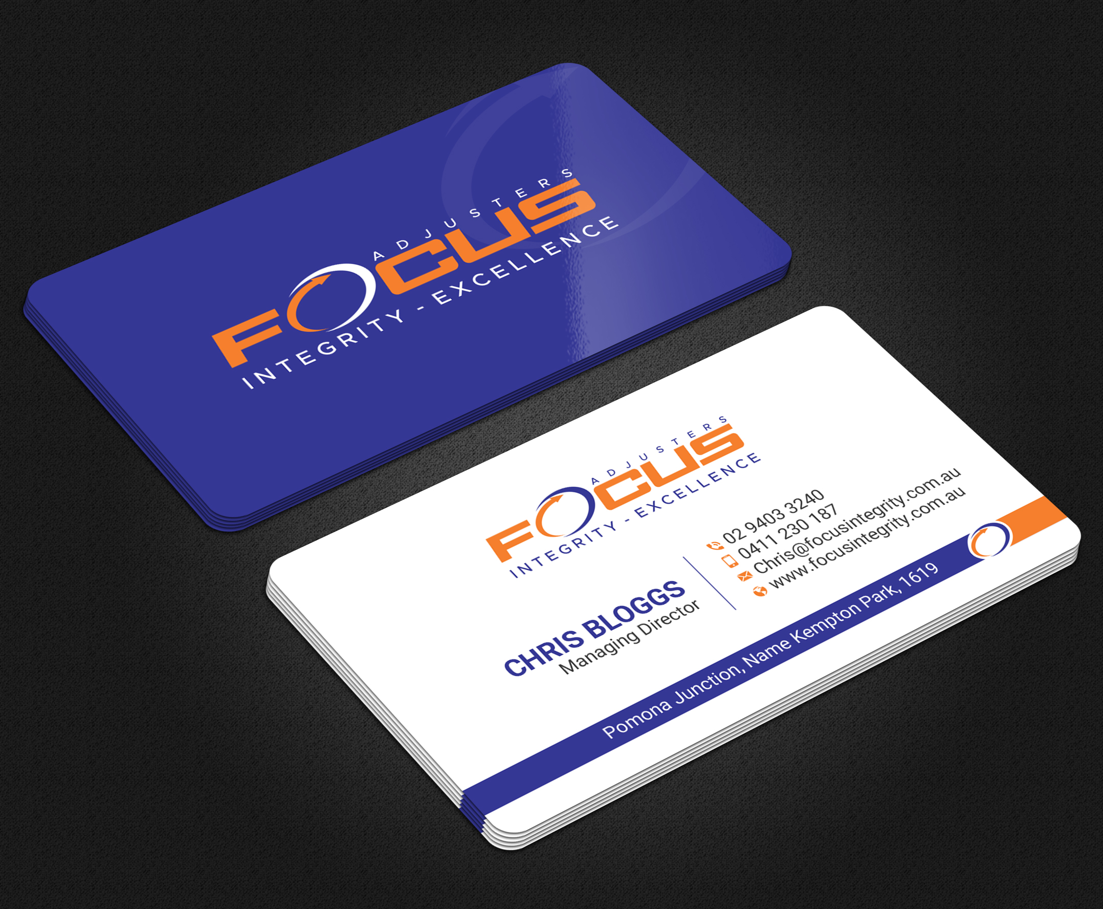 Design de Carte de Visite par Uttom 2 pour Fort Orange Claim Service, Inc. | Design #26537256