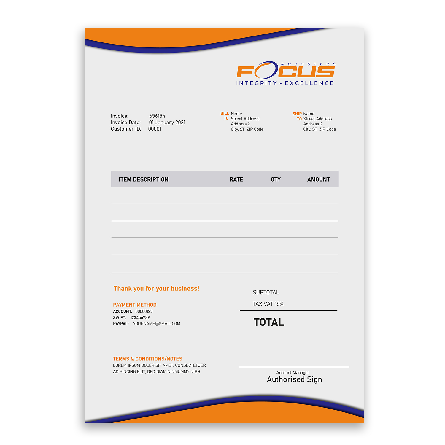 Word Template Design by davidsantacruz7 for Fort Orange Claim Service, Inc. | Design #26541335