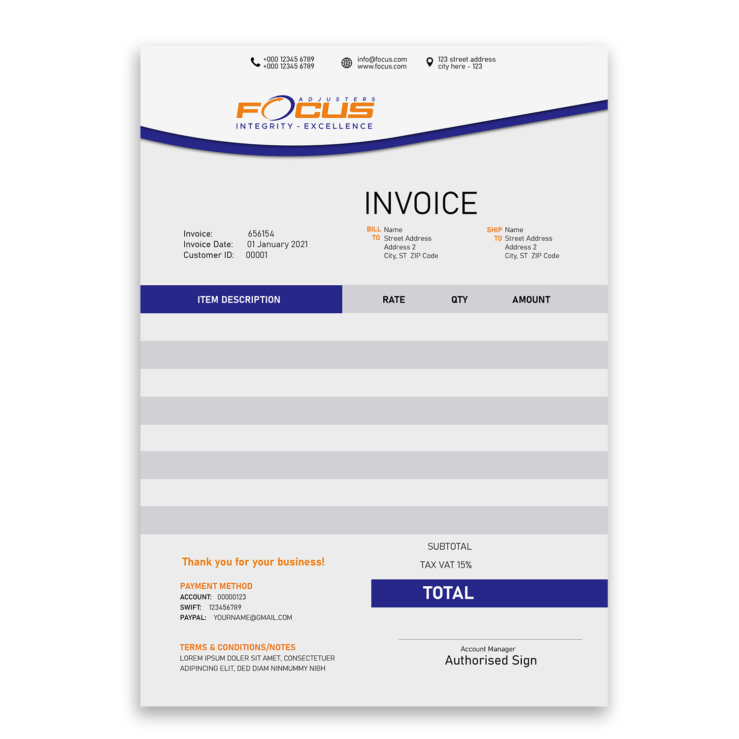 Word Template Design by davidsantacruz7 for Fort Orange Claim Service, Inc. | Design #26541355