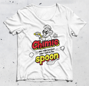 Funny saying on T-shirt and other clothing about chemistry | Design de Vêtement par Alaya