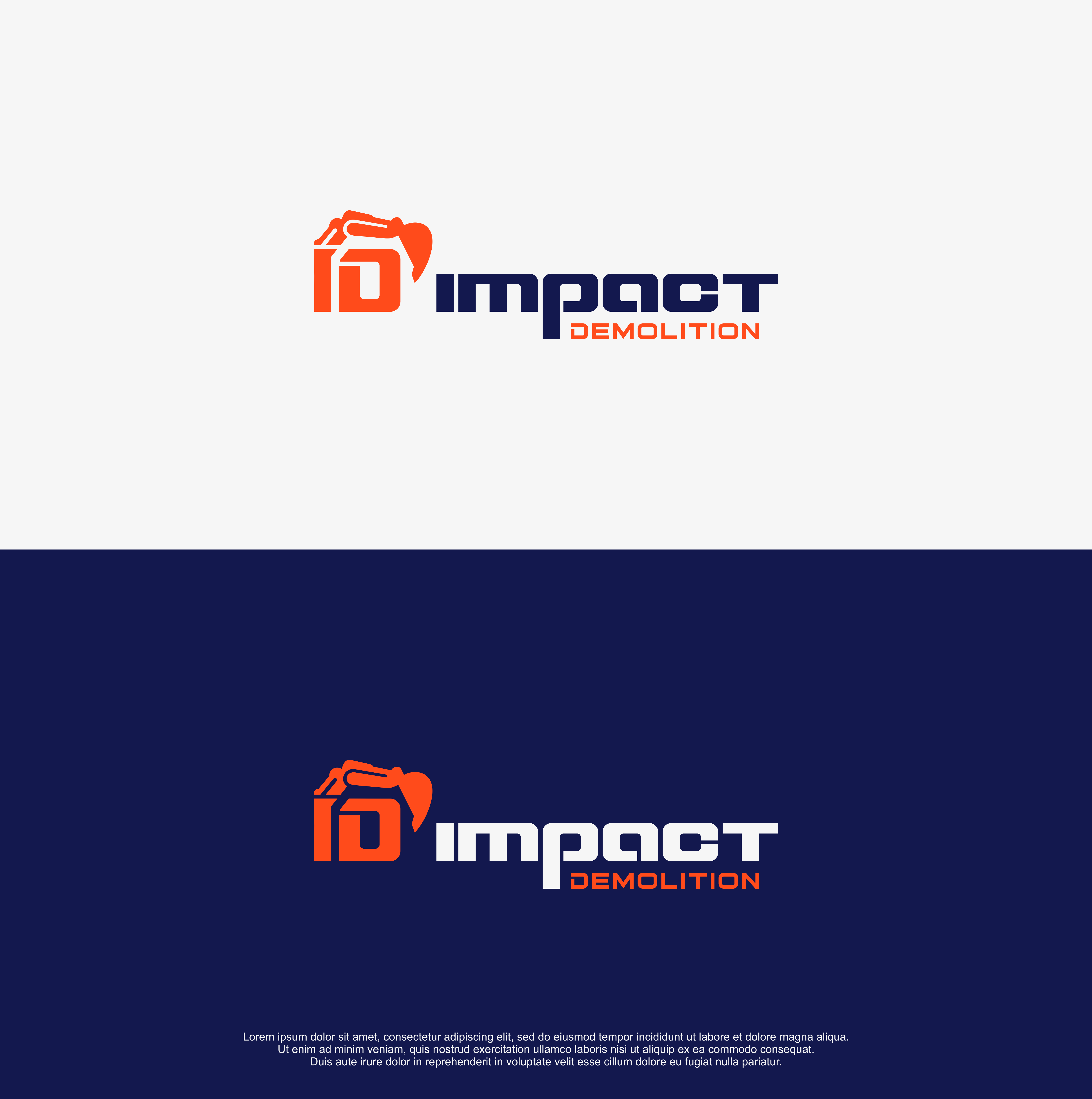 Logo Design by R!CKY for Impact Demolition | Design #26557877