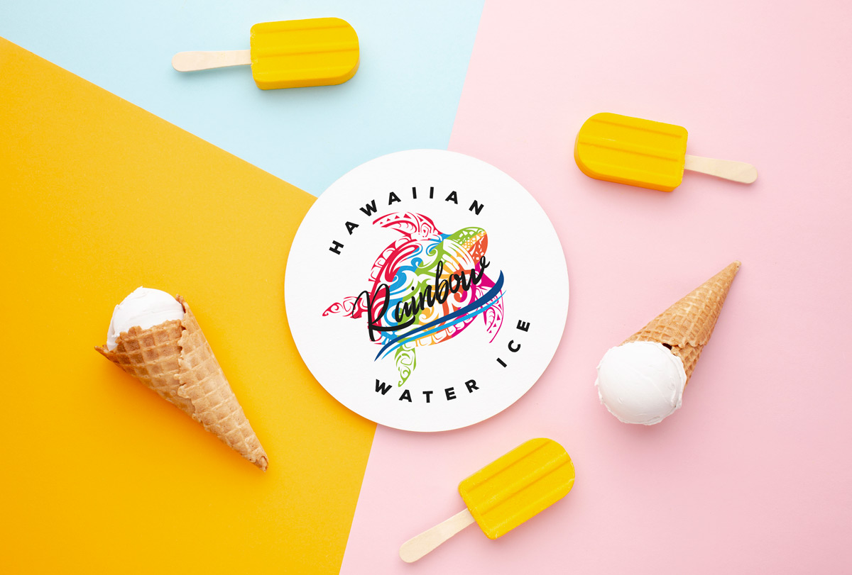 Logo Design by Farmiza for Hawaiian Rainbow Ice | Design #26560003
