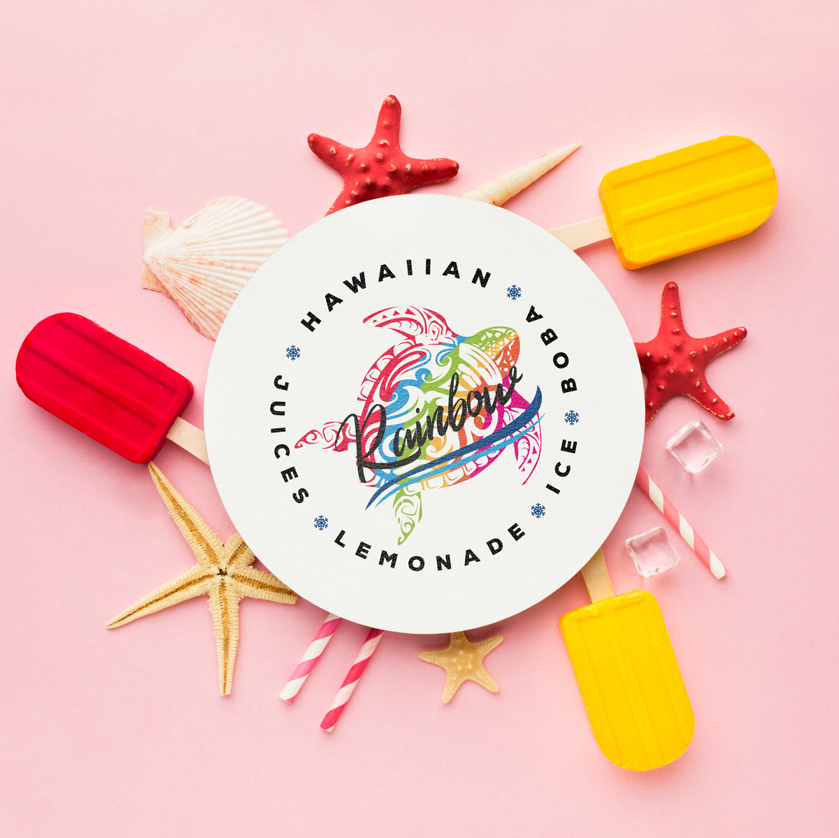 Logo Design by Farmiza for Hawaiian Rainbow Ice | Design #26572686