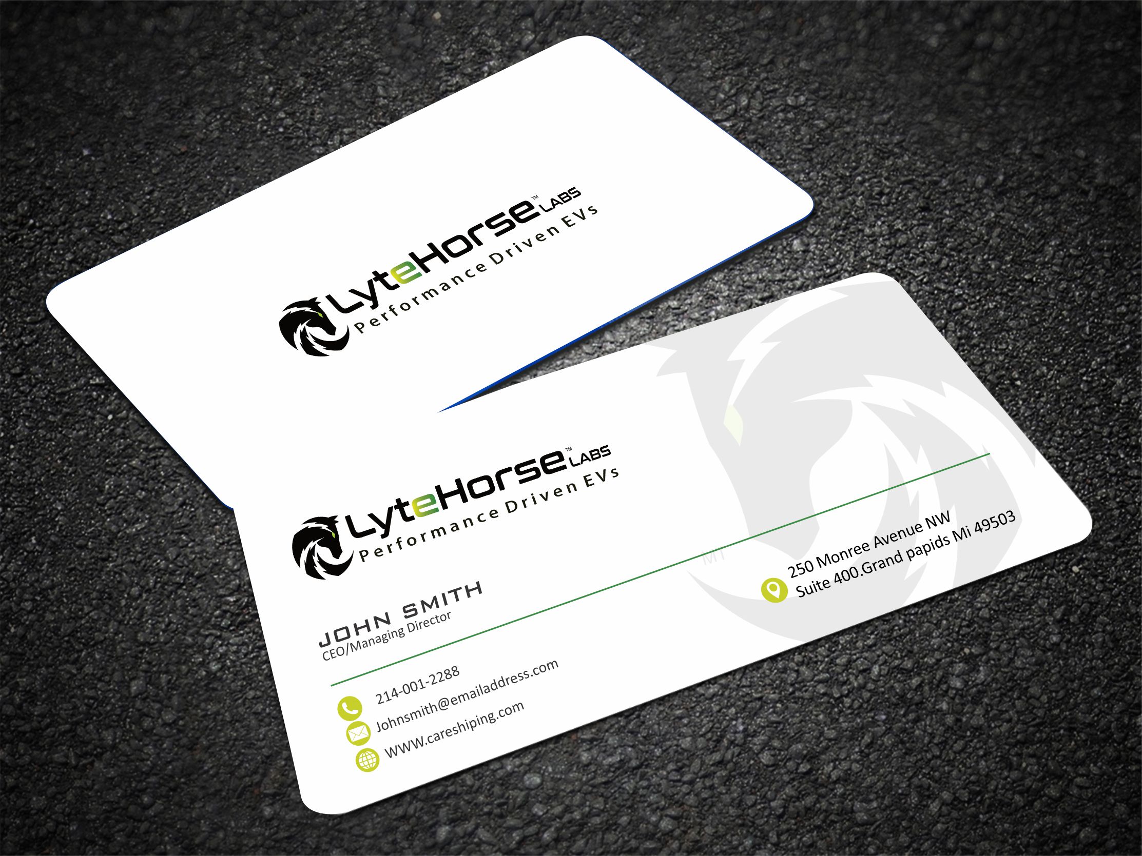 Business Card Design by Crea8iveMind for LyteHorse Labs | Design #26540403