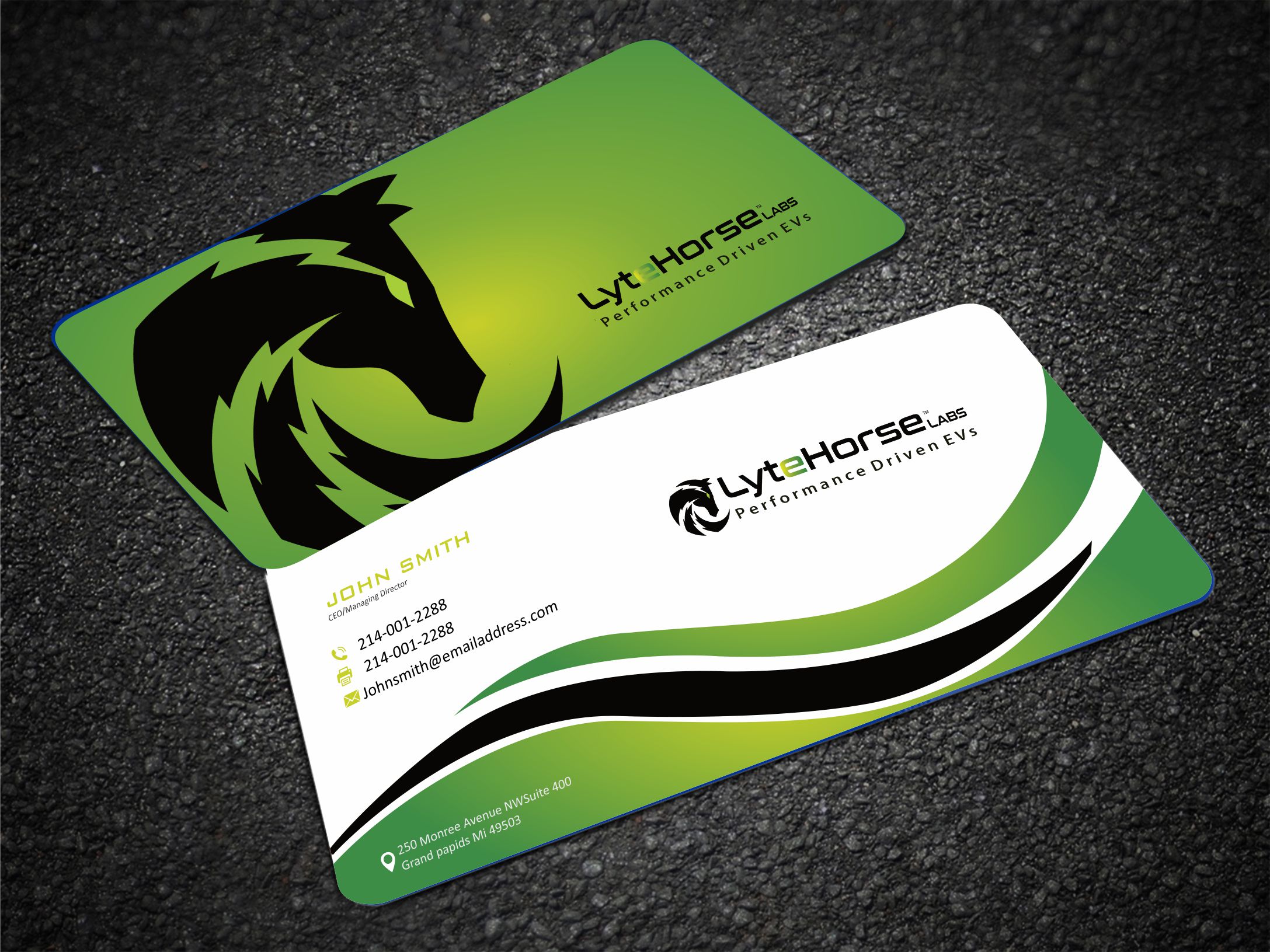 Business Card Design by Crea8iveMind for LyteHorse Labs | Design #26540404
