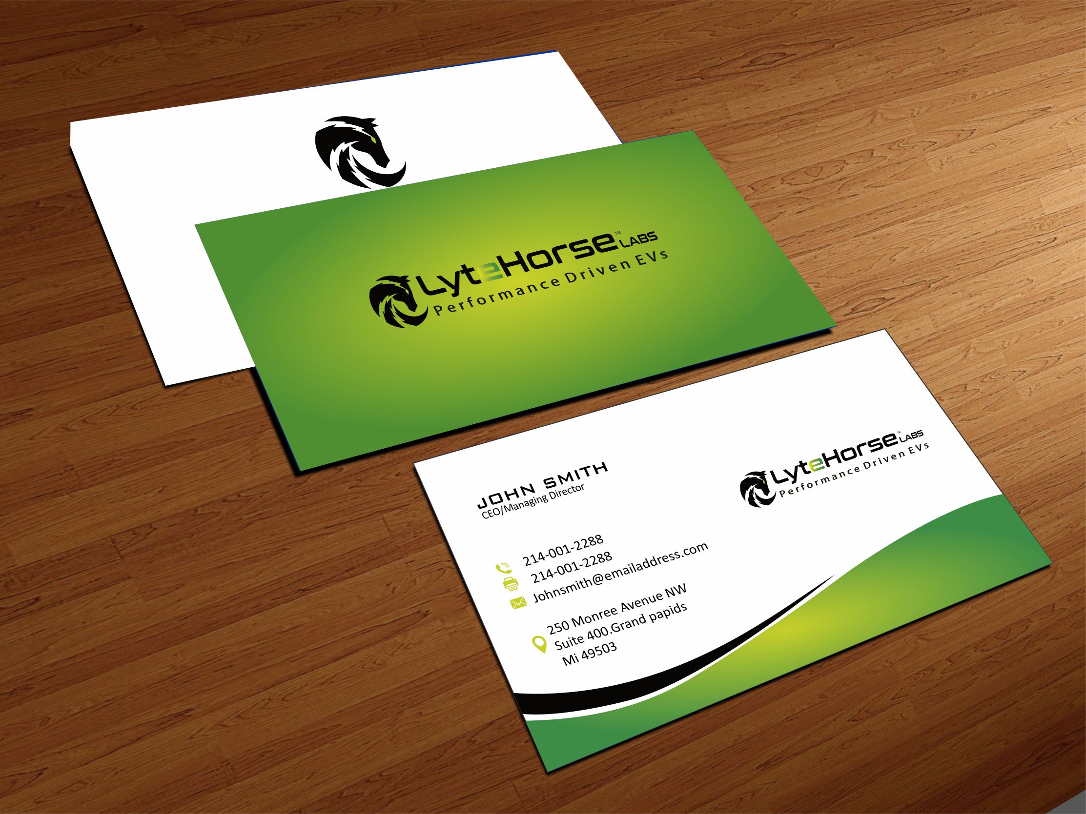 Business Card Design by Crea8iveMind for LyteHorse Labs | Design #26540405