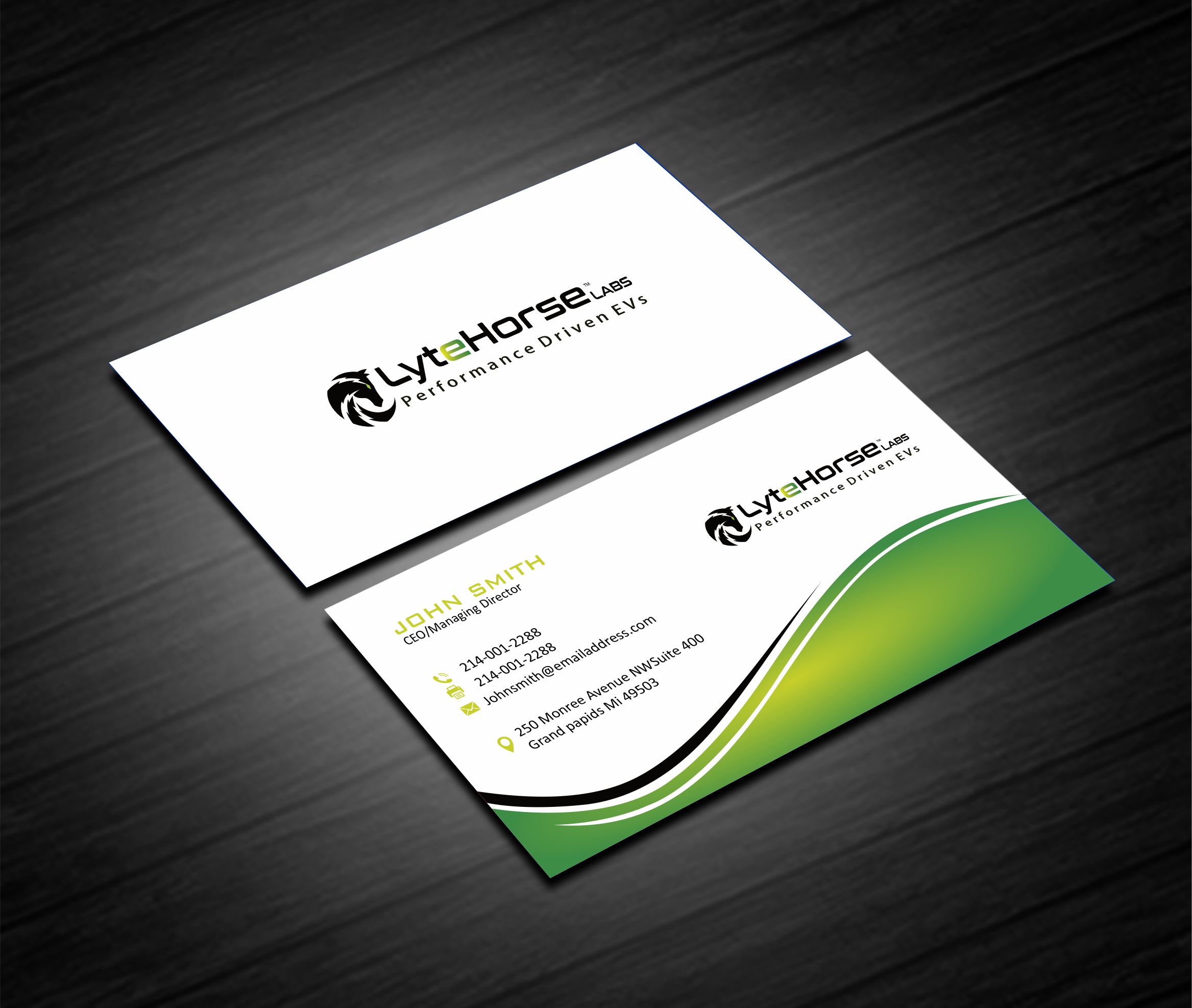Business Card Design by Crea8iveMind for LyteHorse Labs | Design #26540406