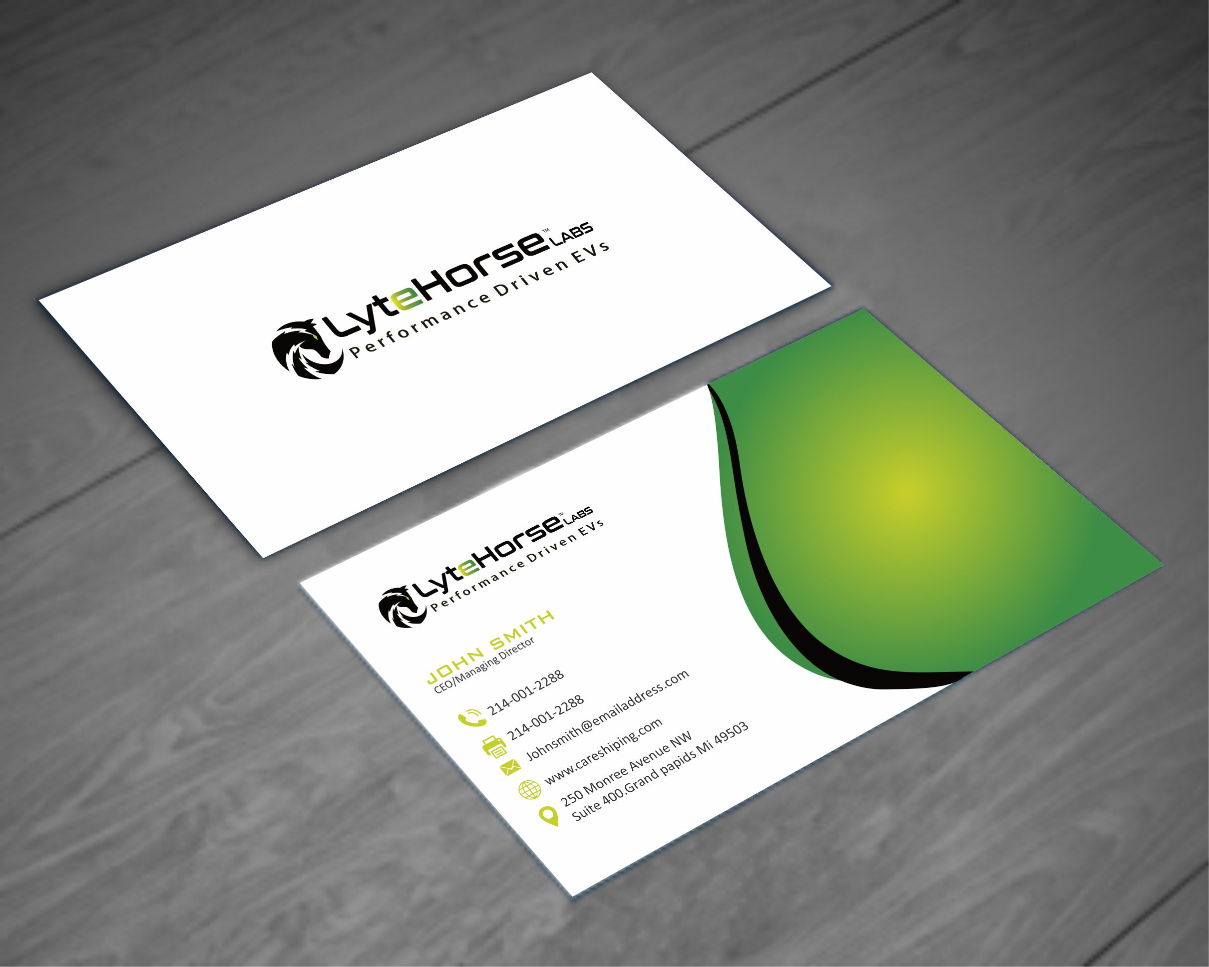 Business Card Design by Crea8iveMind for LyteHorse Labs | Design #26540411