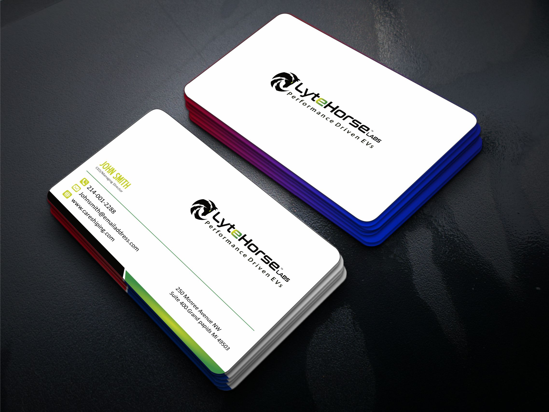 Business Card Design by Crea8iveMind for LyteHorse Labs | Design #26540414