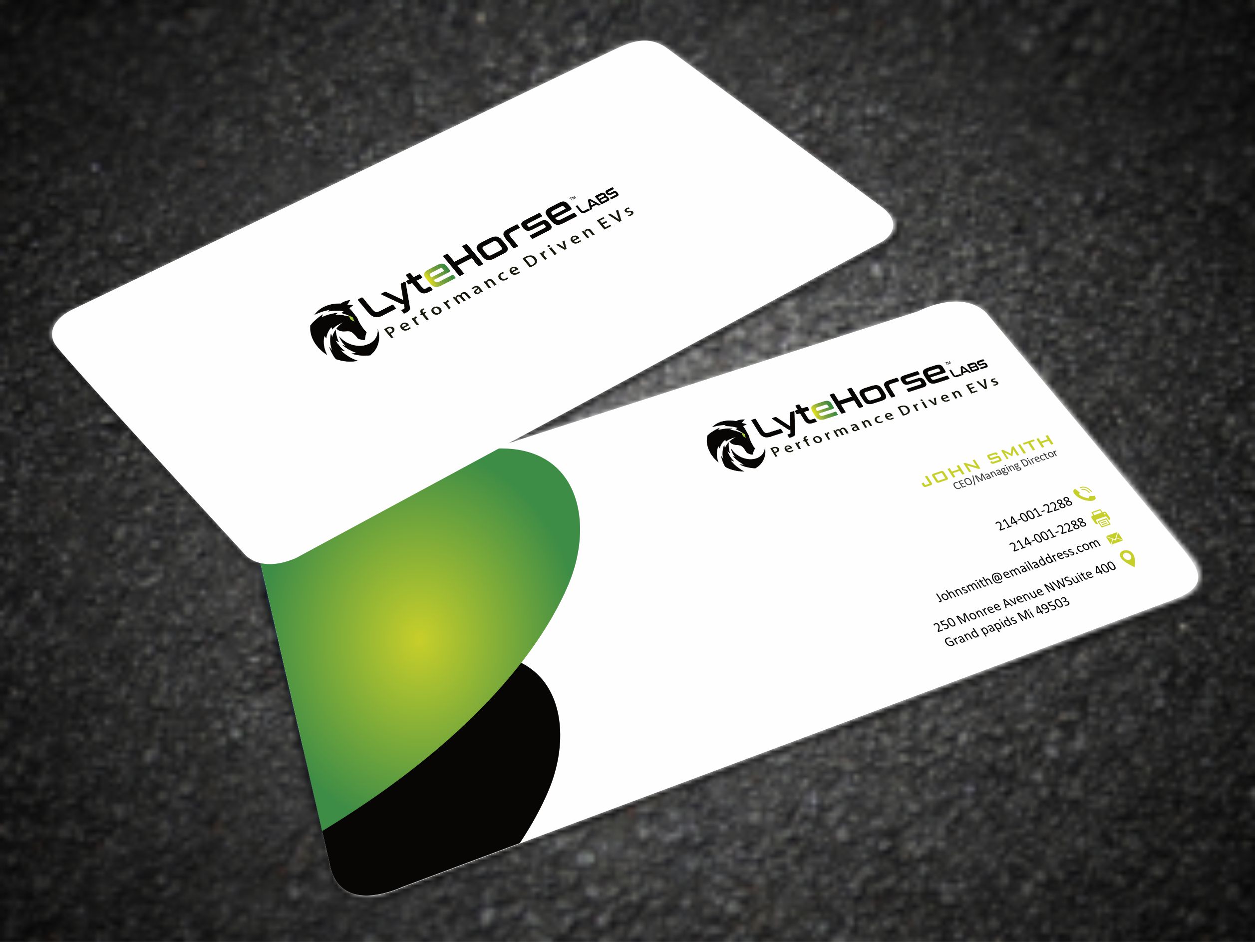 Business Card Design by Crea8iveMind for LyteHorse Labs | Design #26540415