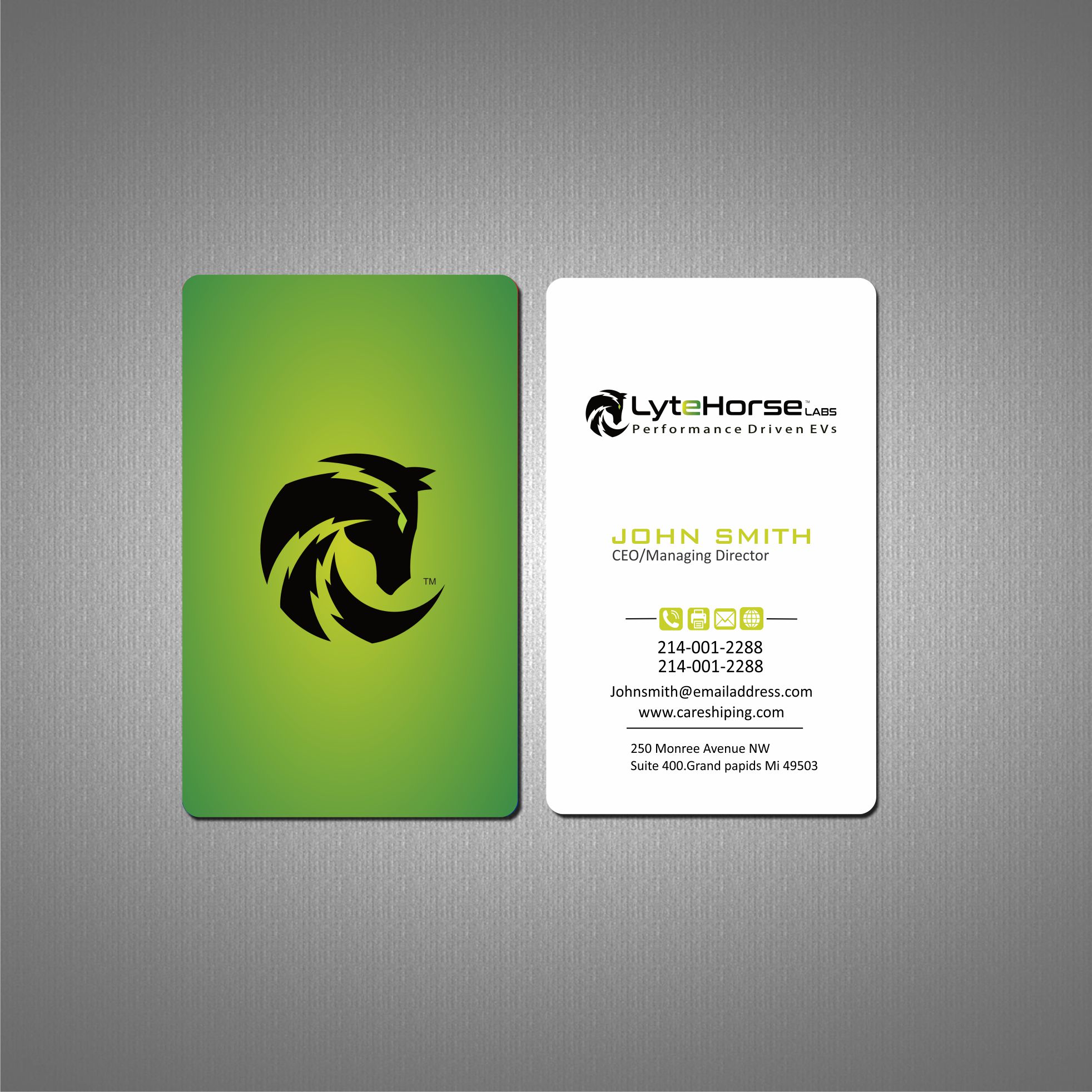 Business Card Design by Crea8iveMind for LyteHorse Labs | Design #26540416
