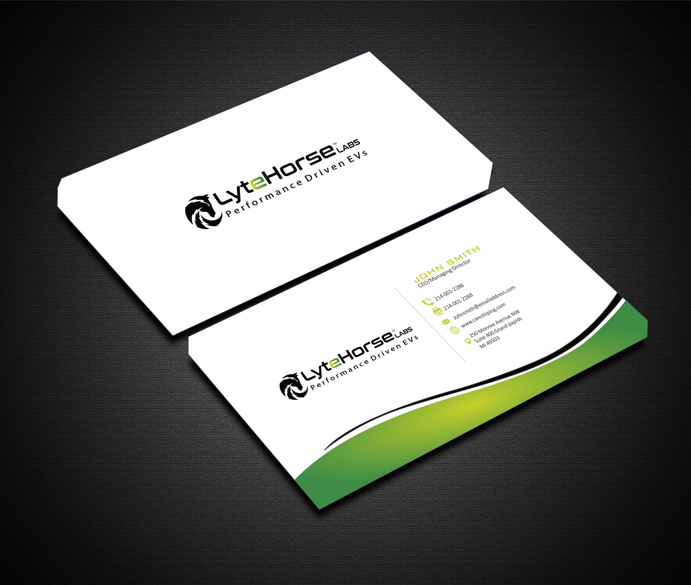 Business Card Design by Crea8iveMind for LyteHorse Labs | Design #26540418