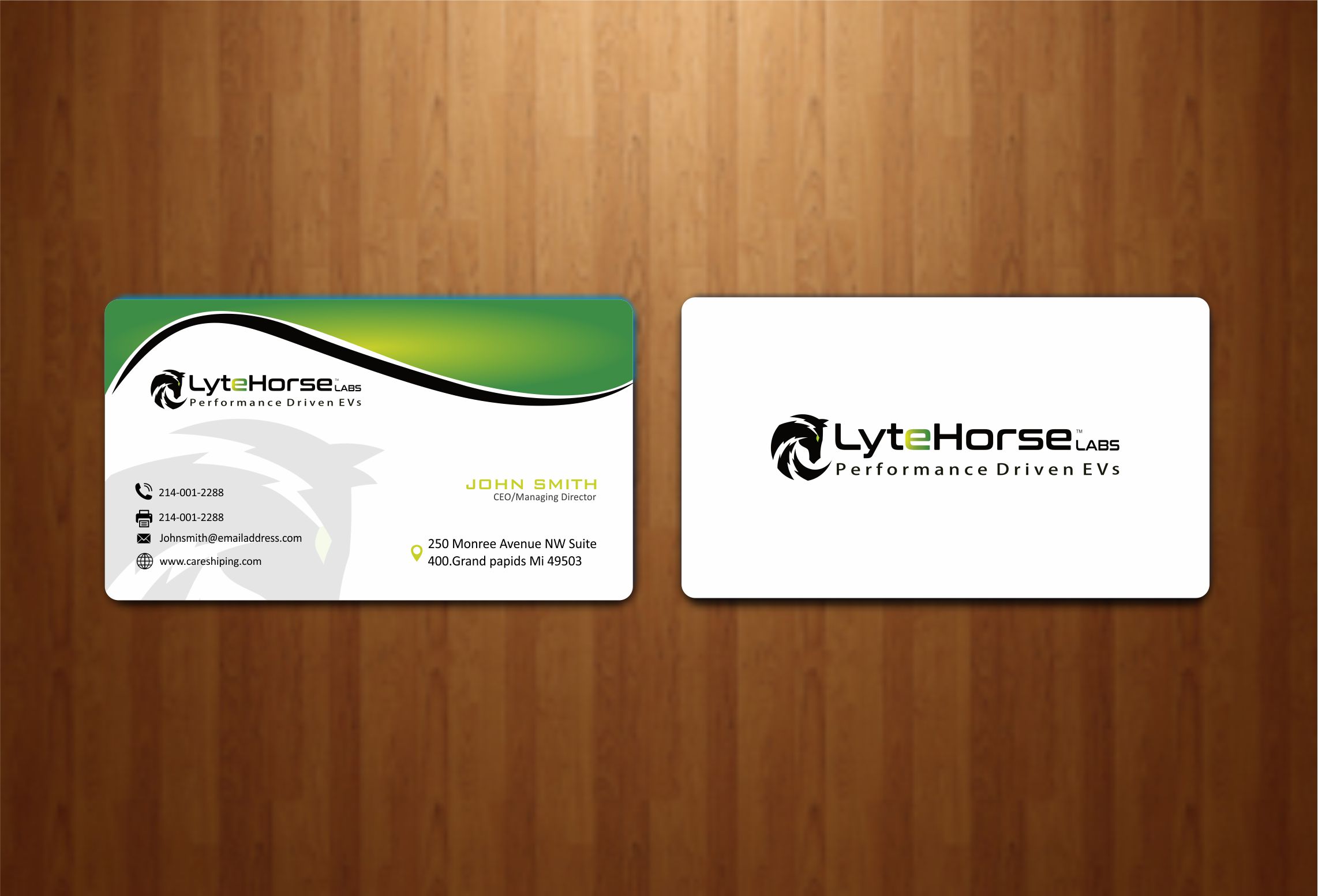 Business Card Design by Crea8iveMind for LyteHorse Labs | Design #26540419