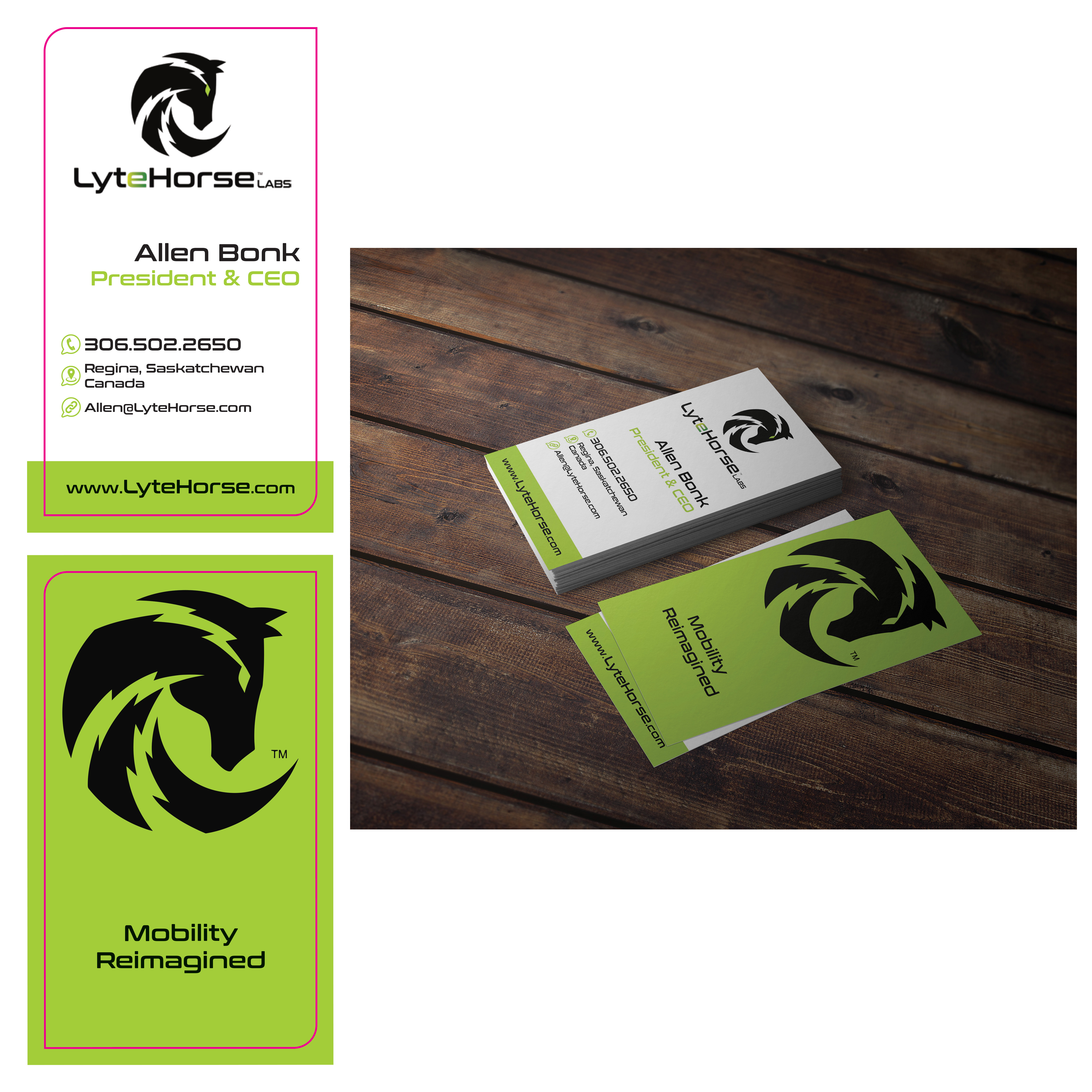 Business Card Design by Justin Davis Designs for LyteHorse Labs | Design #26540639