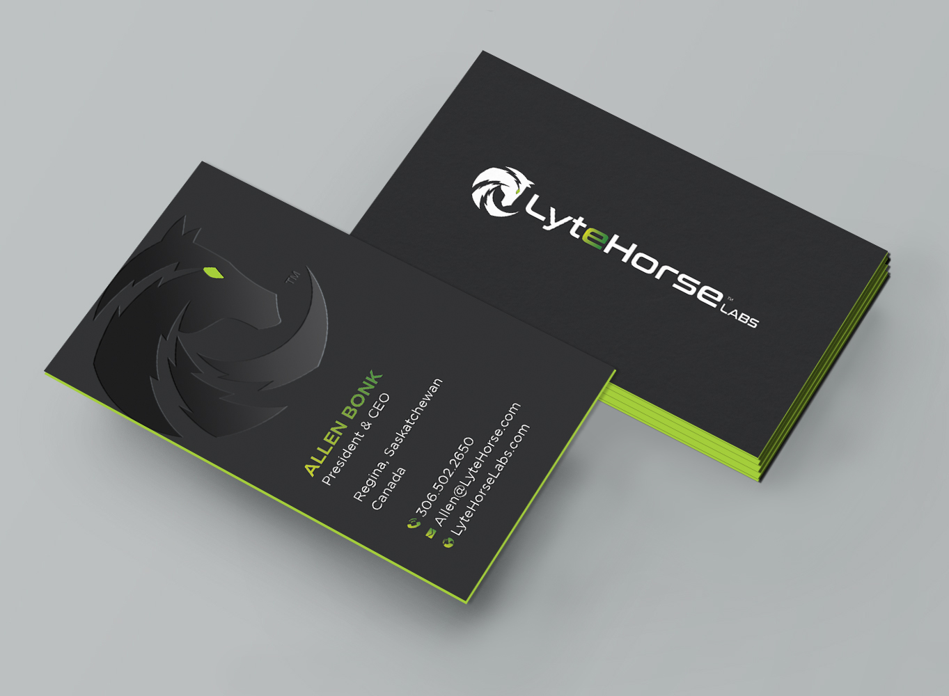 Business Card Design by DesignShout for LyteHorse Labs | Design #26559573