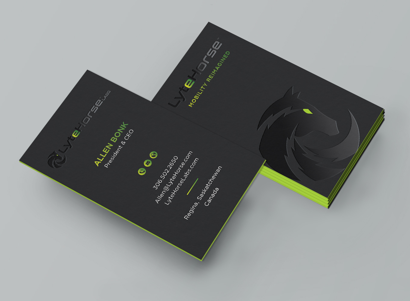 Business Card Design by DesignShout for LyteHorse Labs | Design #26560937