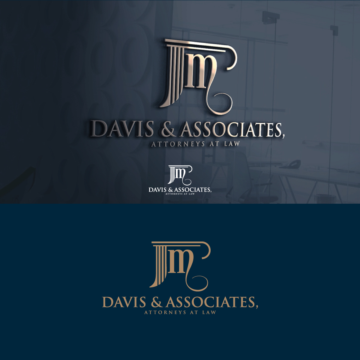 Logo Design by brand maker for JM Davis Law | Design #26538518