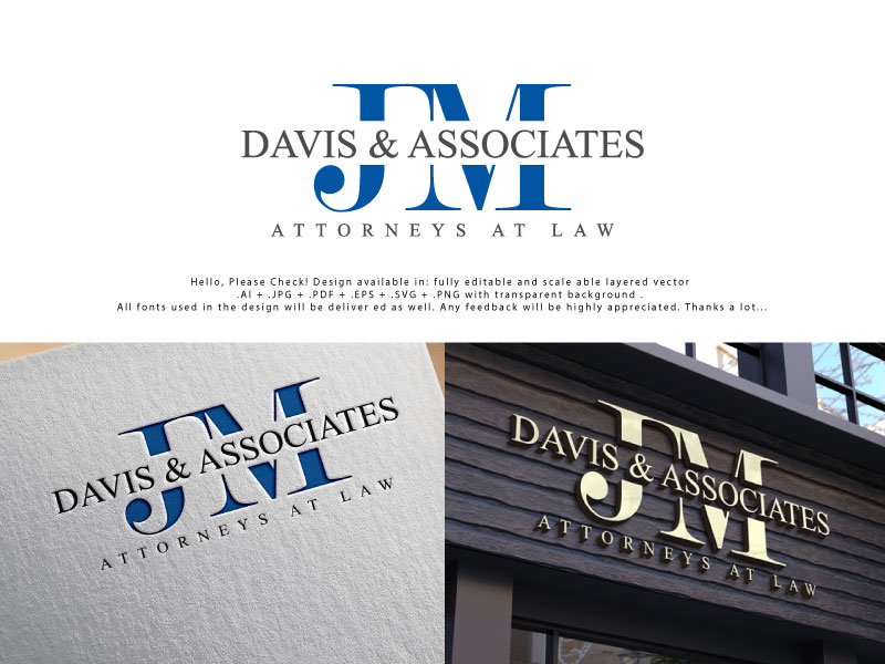 Logo-Design von Pro_DesignMaster für JM Davis Law | Design #26546285