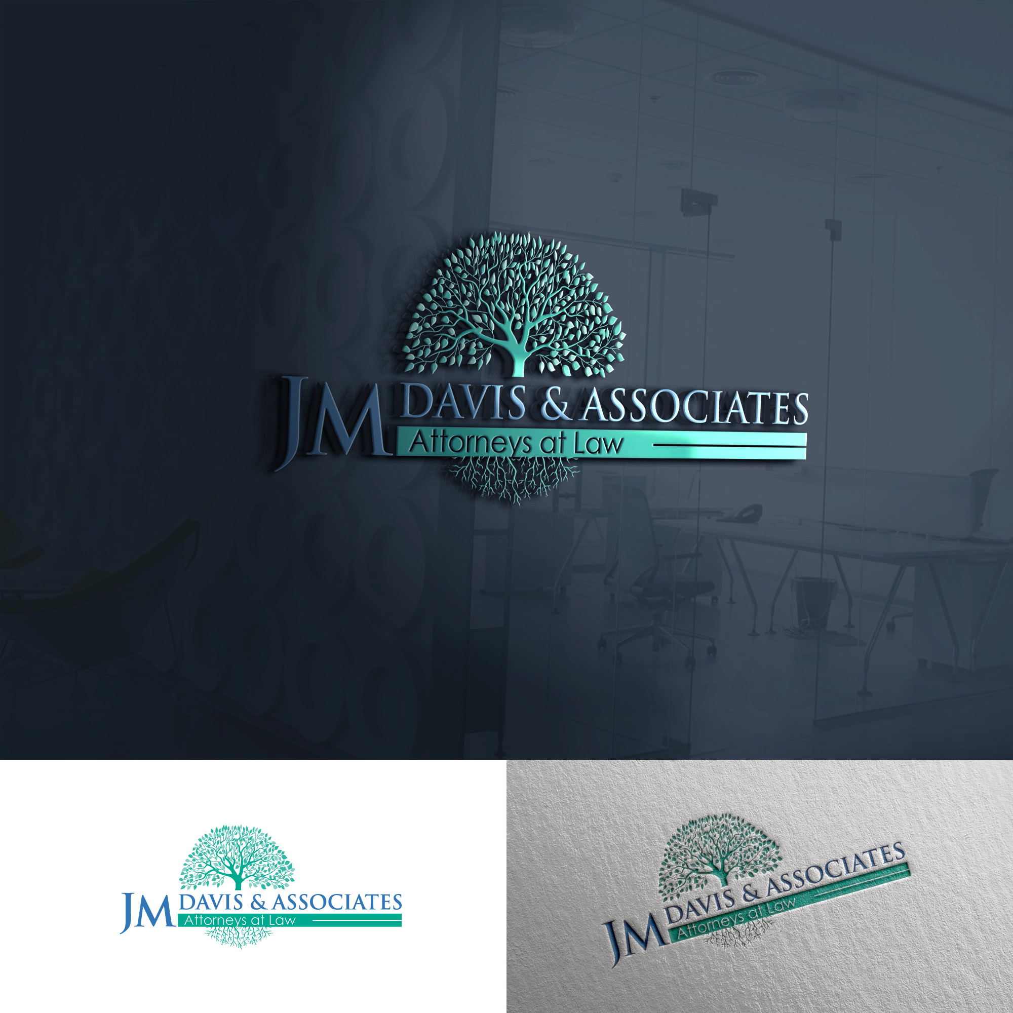 Logo Design by UMBRA Designs for JM Davis Law | Design #26538628