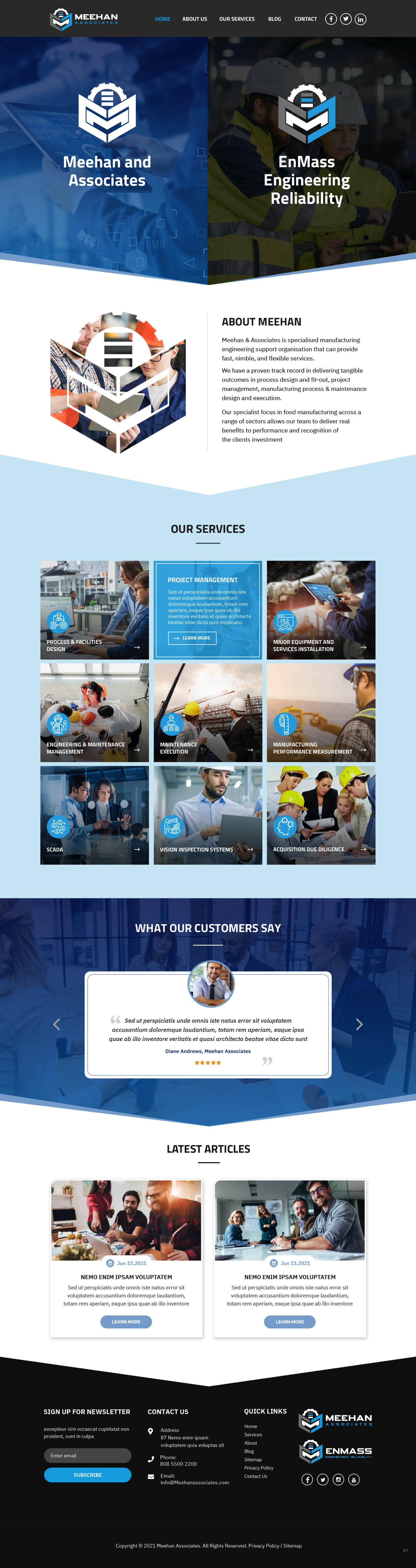 Web Design by pb for Meehan & Associates | Design #26545973