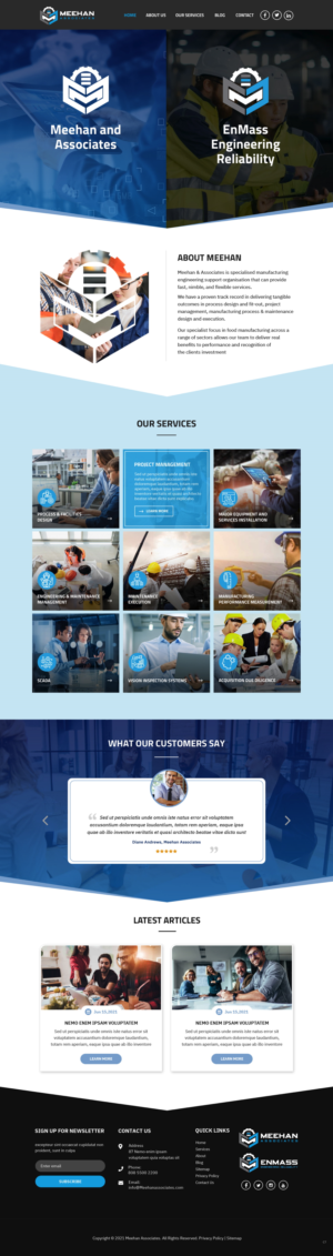 Web Design by pb for Meehan & Associates | Design: #26545973