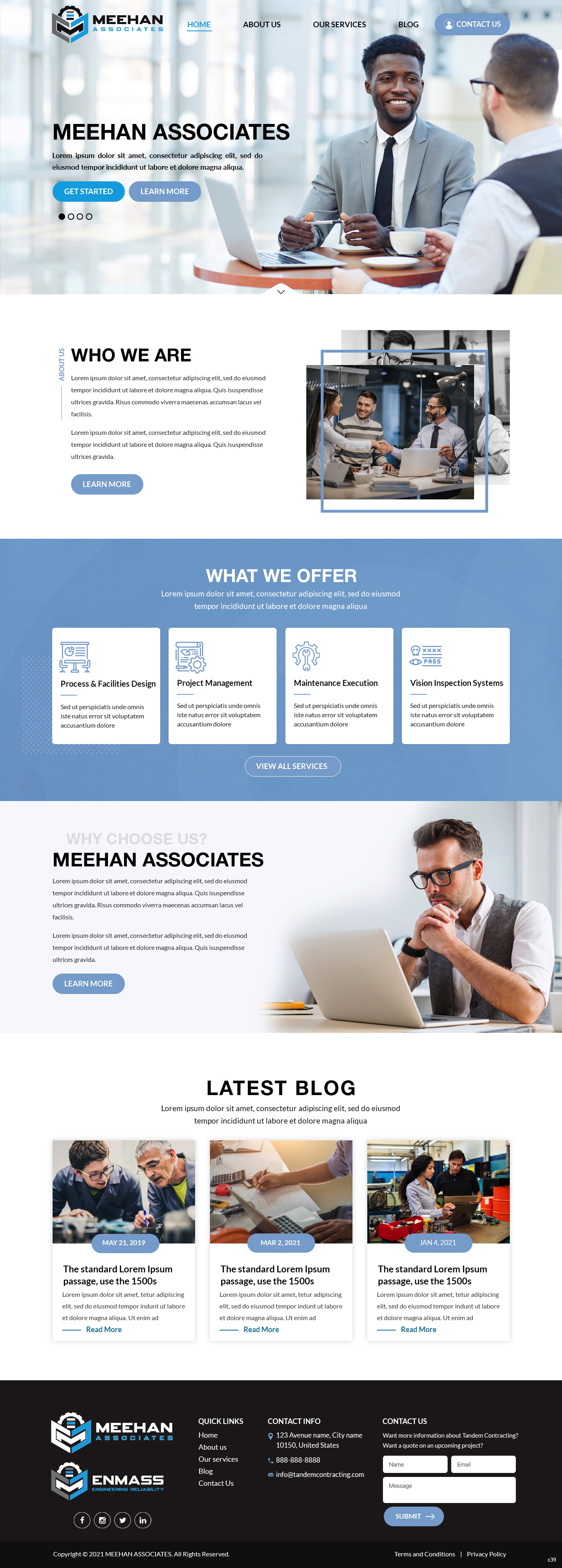 Web Design by pb for Meehan & Associates | Design #26545977