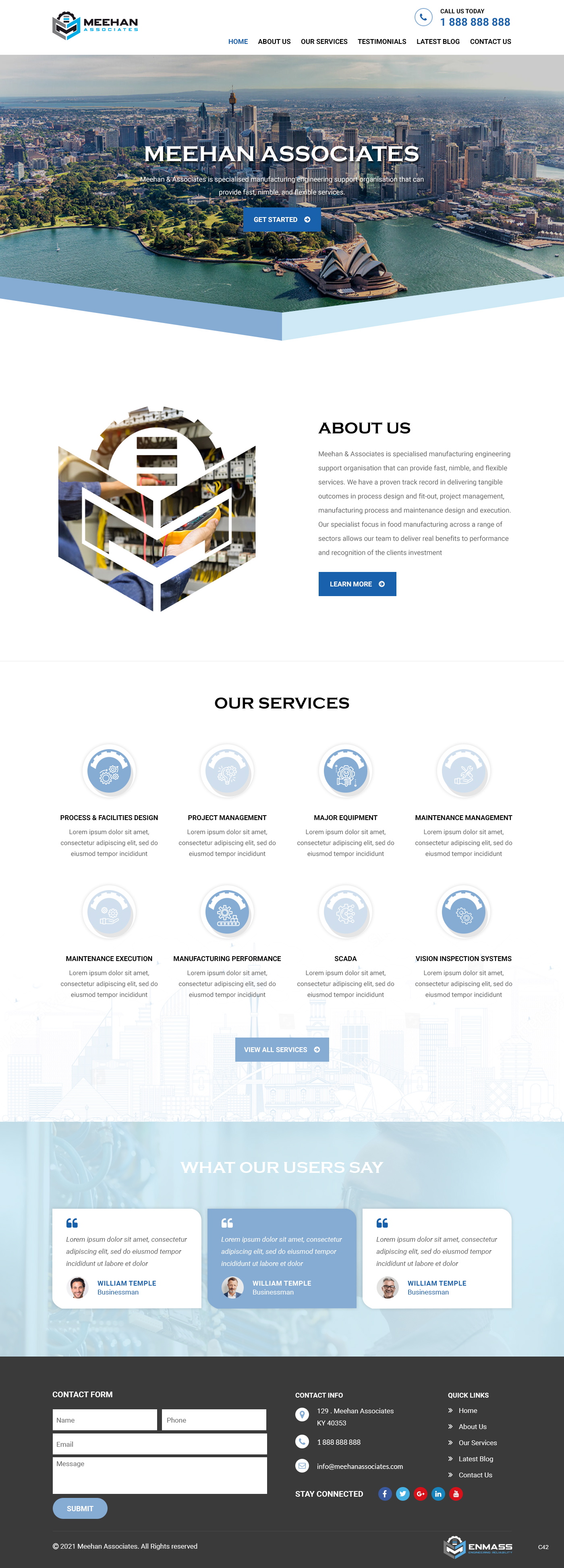 Web Design by pb for Meehan & Associates | Design #26545980