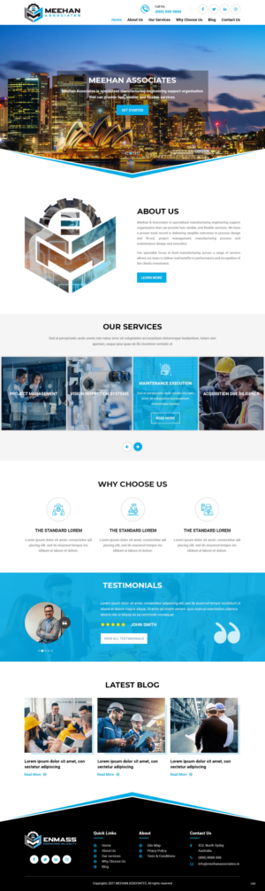 Web Design by pb for Meehan & Associates | Design: #26545989