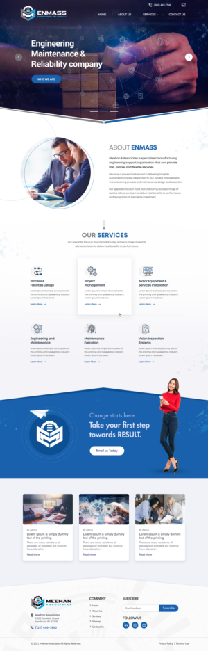 Web Design par Shijo John pour Meehan & Associates | Design #26546496
