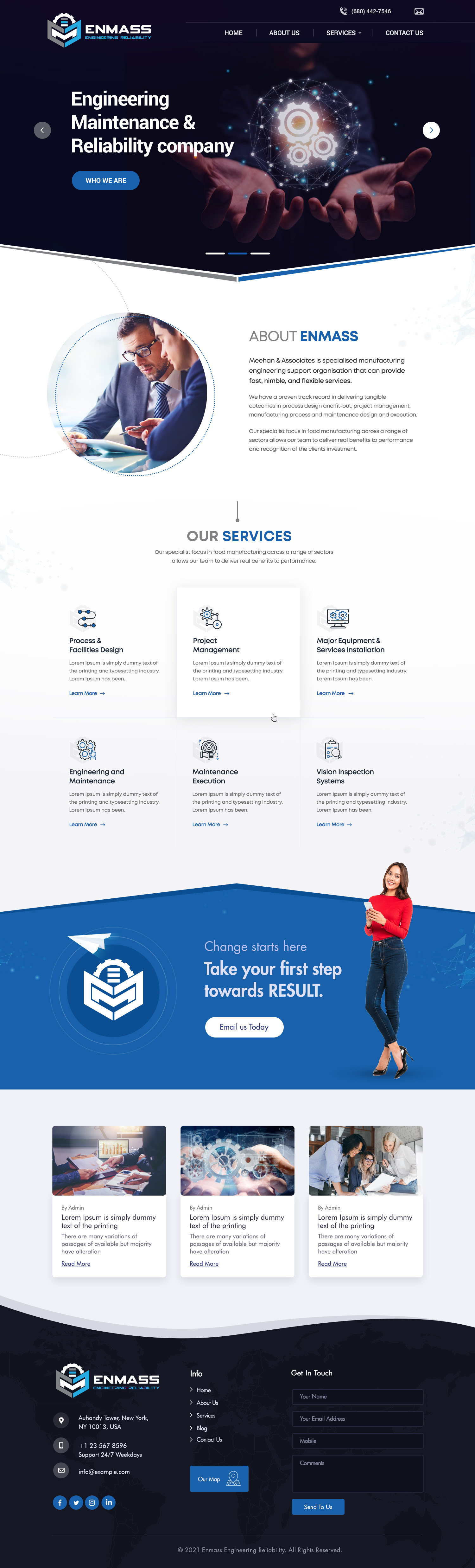 Web Design by Shijo John for Meehan & Associates | Design #26546610