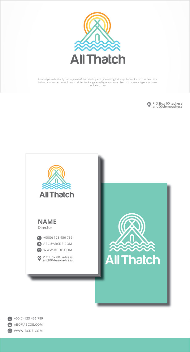 Logo Design by graphicevolution for All Thatch Solutions | Design #26539527