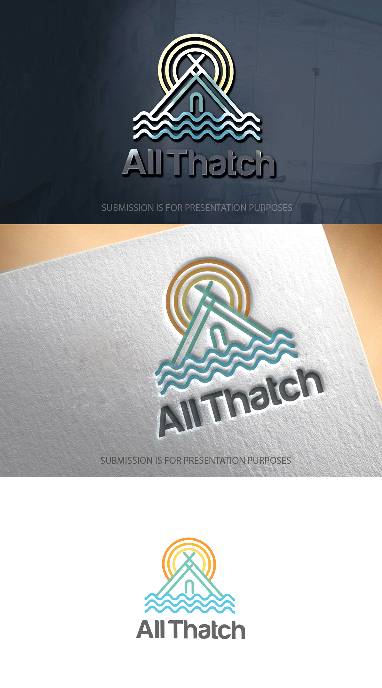 Logo Design by graphicevolution for All Thatch Solutions | Design #26539528
